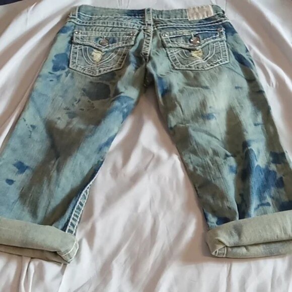 Vintage✴️ La idol Capri distressed jeans light was - Picture 2 of 2